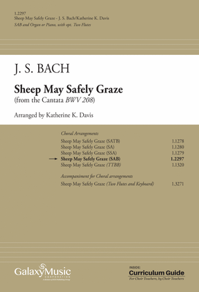 Sheep May Safely Graze (Choral Score)