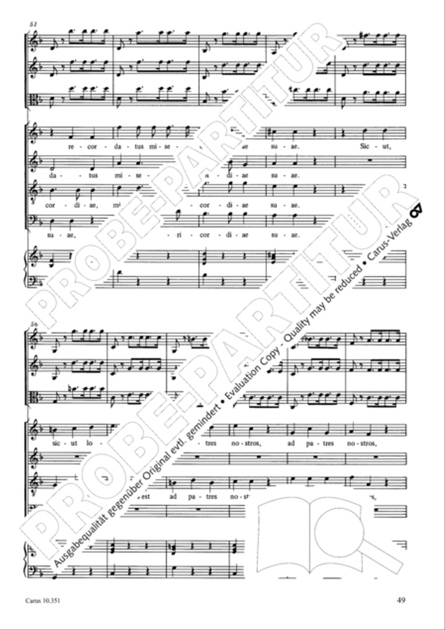 Magnificat Magnificat 4-Part scores gallery preview page 50