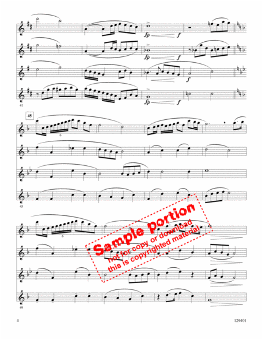What A Friend What A Friend Saxophone Quartet scores gallery preview page 3