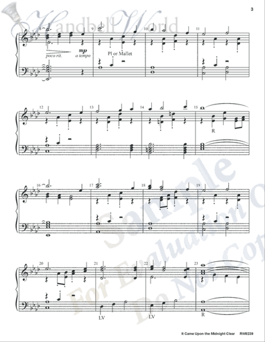 It Came Upon the Midnight Clear 5-Octaves scores gallery preview page 6