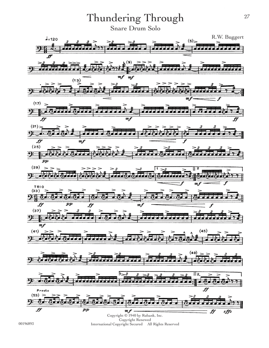 Thundering Through School and Community scores gallery preview page 1