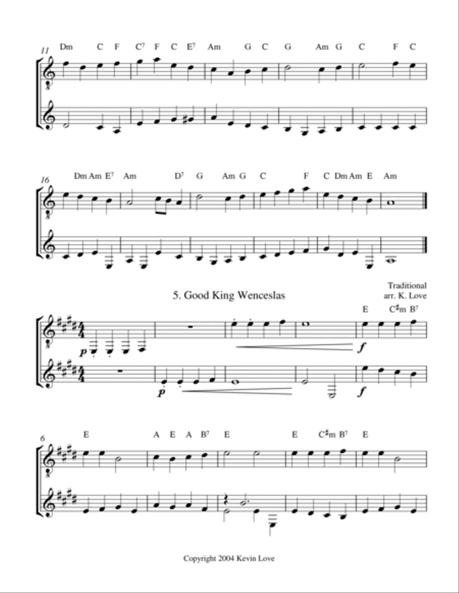 A Christmas Primer (Guitar Duo) - Score and Parts A Christmas Primer (Guitar Duo) - Score and Parts Guitar scores gallery preview page 4