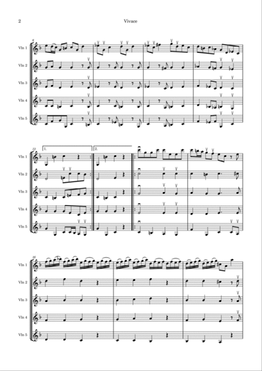 Sonatina No. 6 Sonatina No. 6 Small Ensemble scores gallery preview page 2
