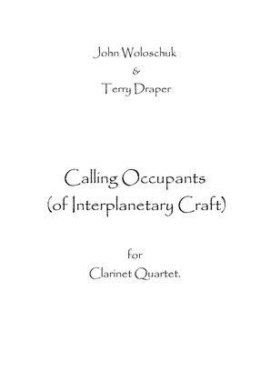 Book cover for Calling Occupants (of Interplanetary Craft)