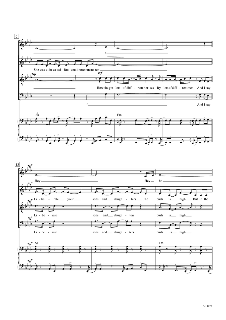 Candy Candy 4-Part scores gallery preview page 2