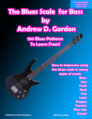 Book cover for The Blues Scale for Bass