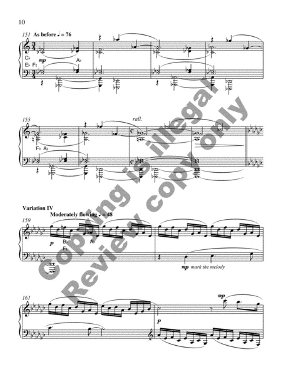 Marian Variations Harp scores gallery preview page 8