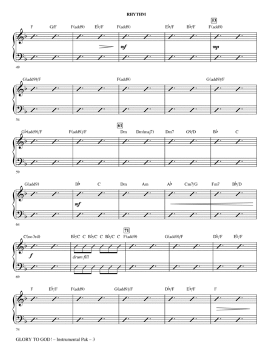 Glory to God! - Synthesizer Choir scores gallery preview page 3