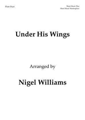 Book cover for Under His Wings, for Flute Duet