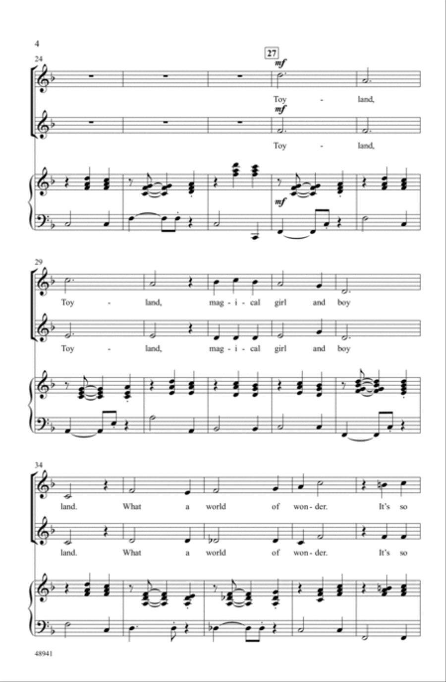 Toyland Choir scores gallery preview page 3
