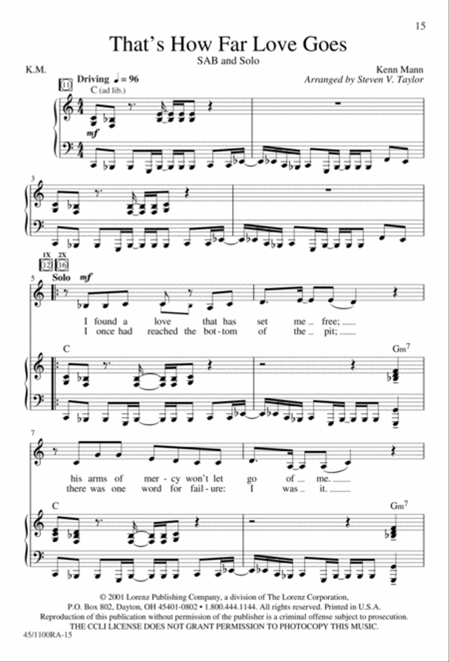 No More Walls (Digital Download) Choir scores gallery preview page 15