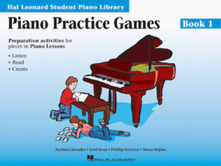 Book cover for Piano Practice Games Book 1 (with Online Audio)