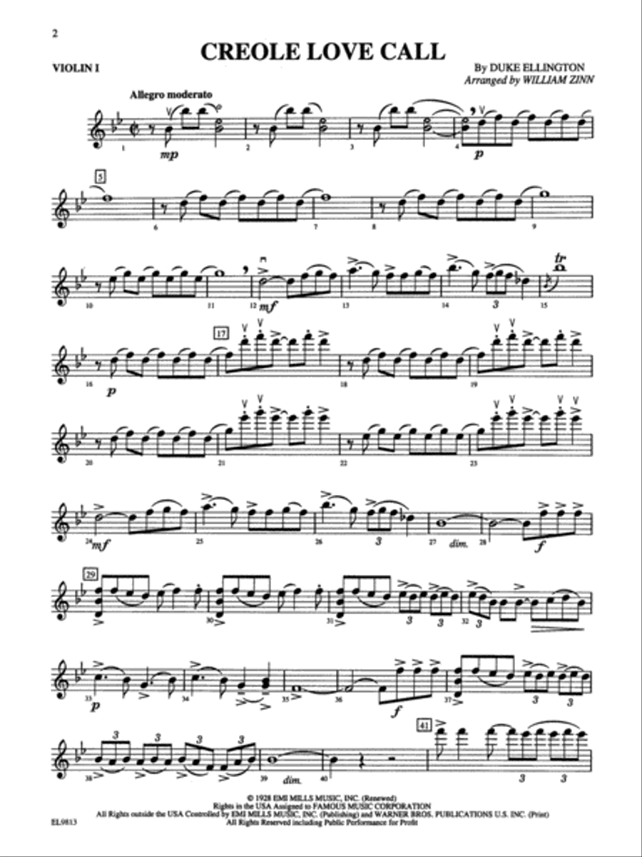 Duke Ellington for Strings String Orchestra scores gallery preview page 3