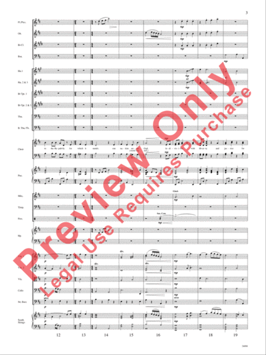 To the Flag To the Flag Choir scores gallery preview page 4