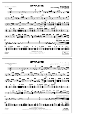 Dynamite (arr. Ishbah Cox) - Multiple Bass Drums