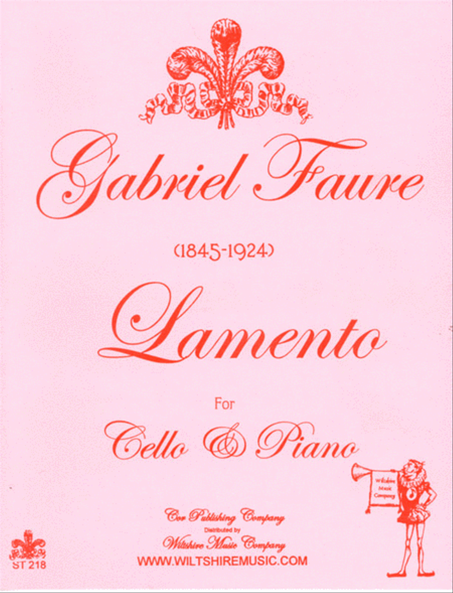 Lamento Piano Accompaniment scores gallery preview page 1