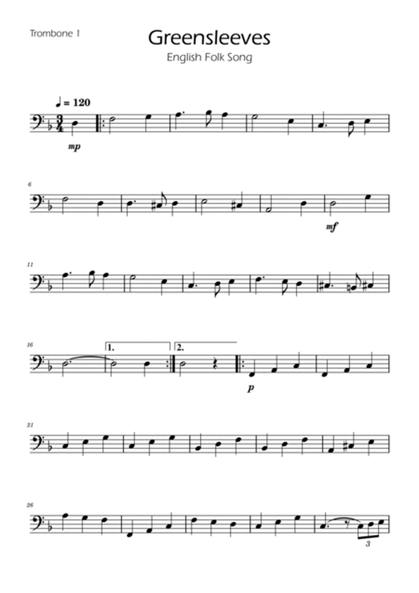 Greensleeves - Trombone Duet image number null