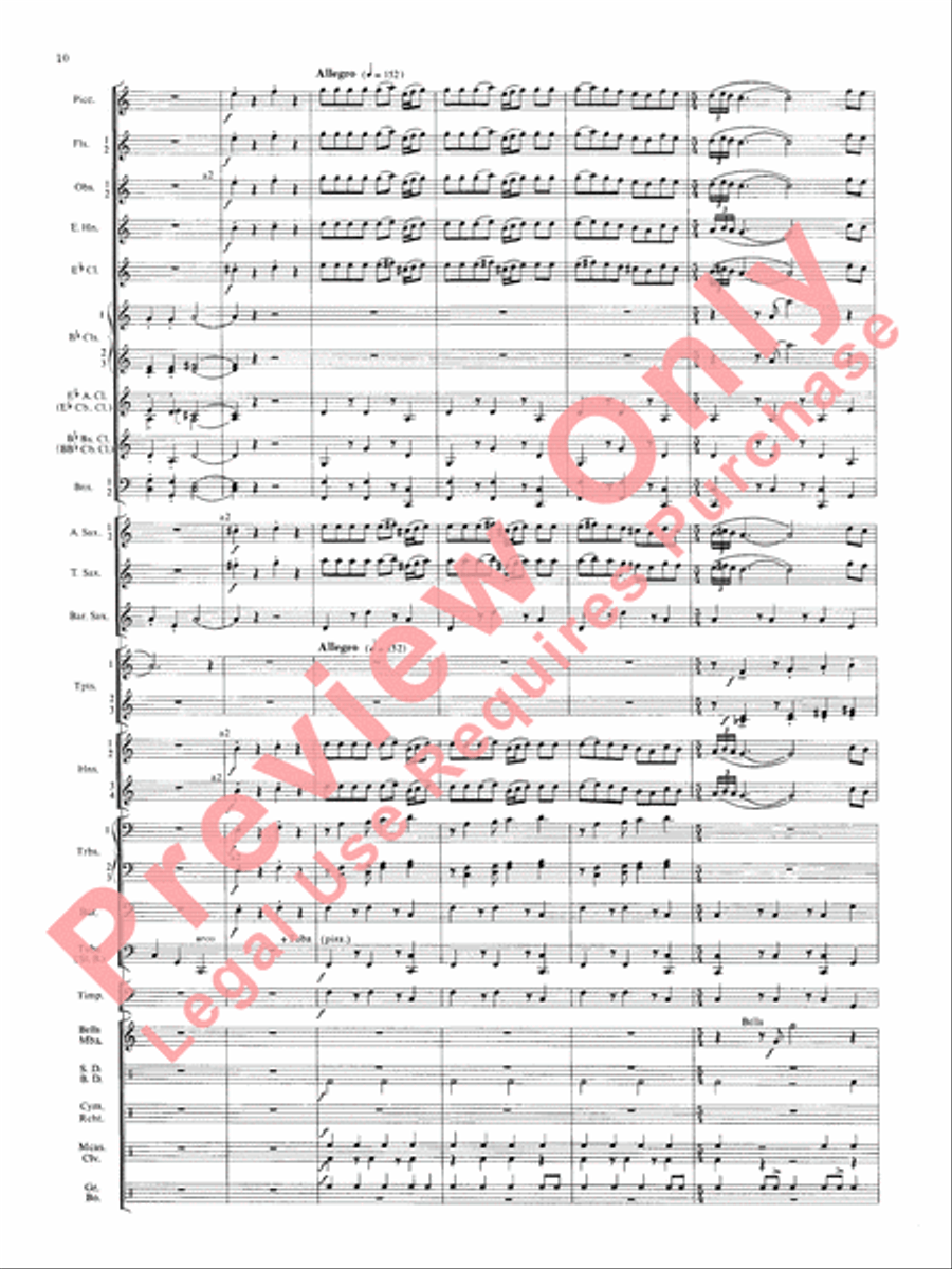 Symphonic Dance No. 3 (Fiesta) Concert Band scores gallery preview page 13
