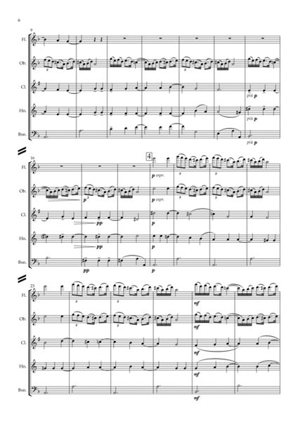 Bartók: Rumanian Folk Dances Sz.56 (Complete) - wind quintet image number null