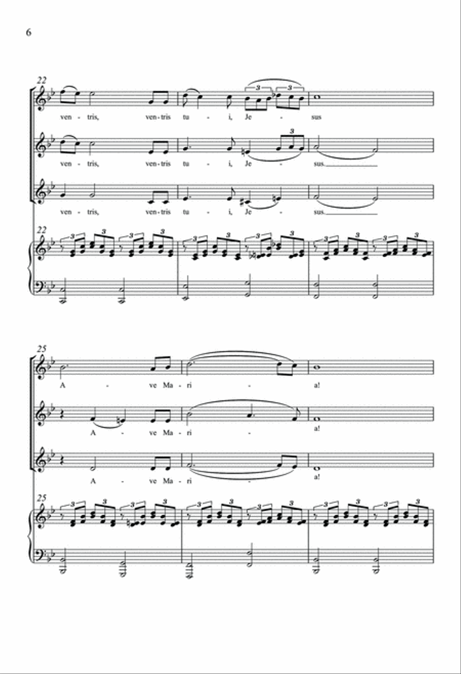 Ave Maria SSA scores gallery preview page 5