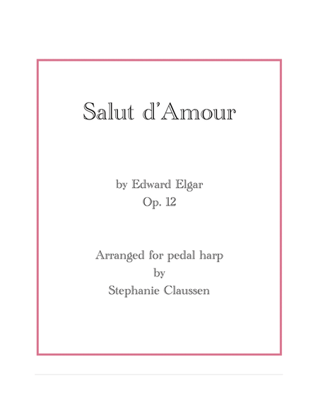 Salut d'Amour (Pedal harp solo)
