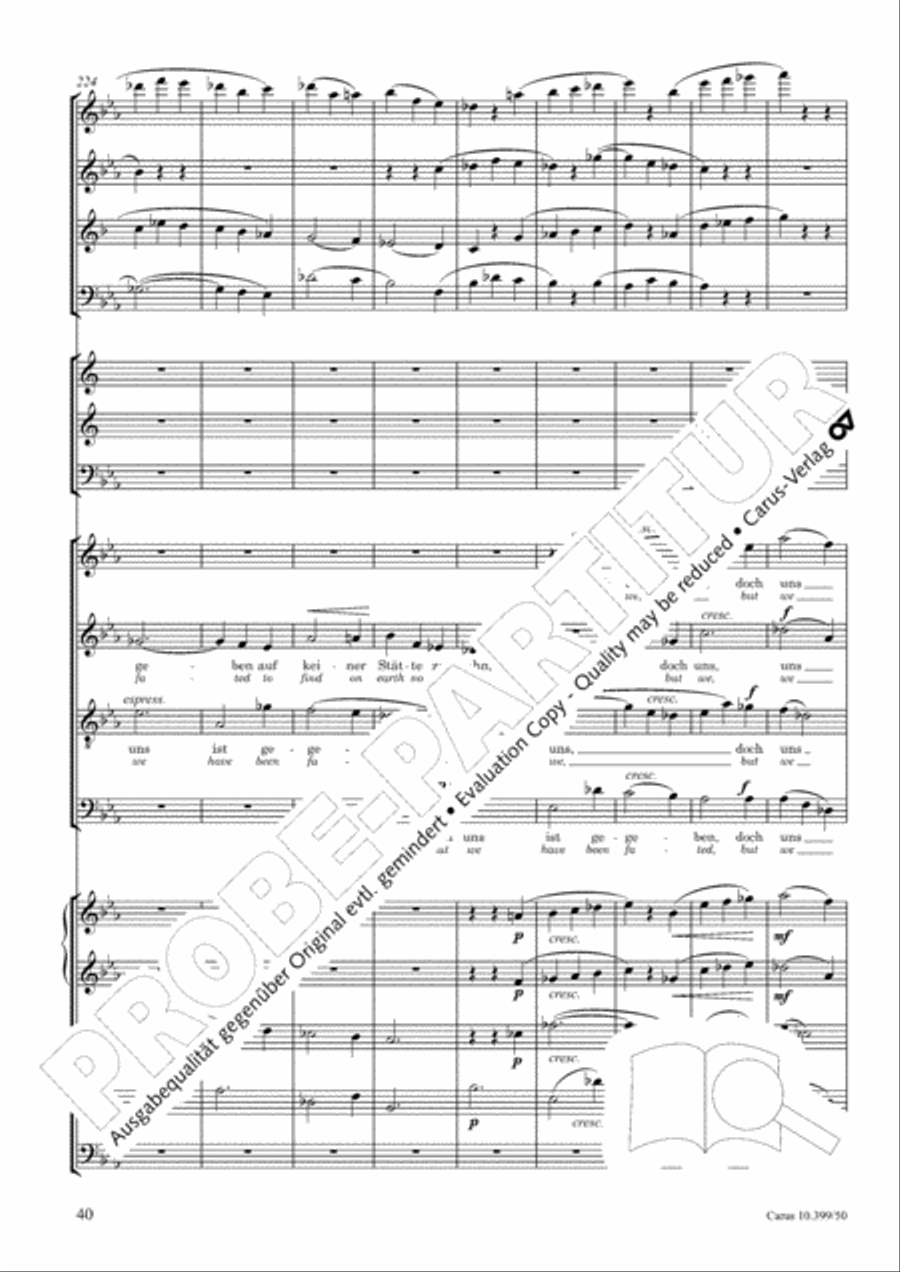 Schicksalslied, Op. 54 Choir scores gallery preview page 41