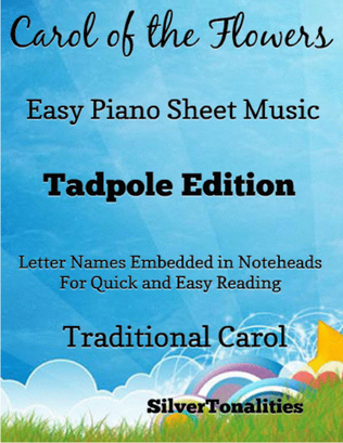 Book cover for Carol of the Flowers Easy Piano Sheet Music 2nd Edition