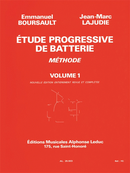 Etude Progressive De Batterie Volume 1
