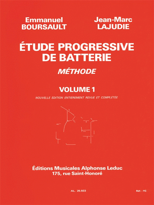 Book cover for Etude Progressive De Batterie Volume 1
