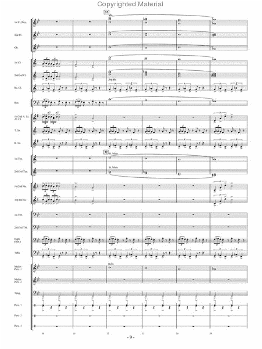 From the Eye of the Storm Concert Band scores gallery preview page 8