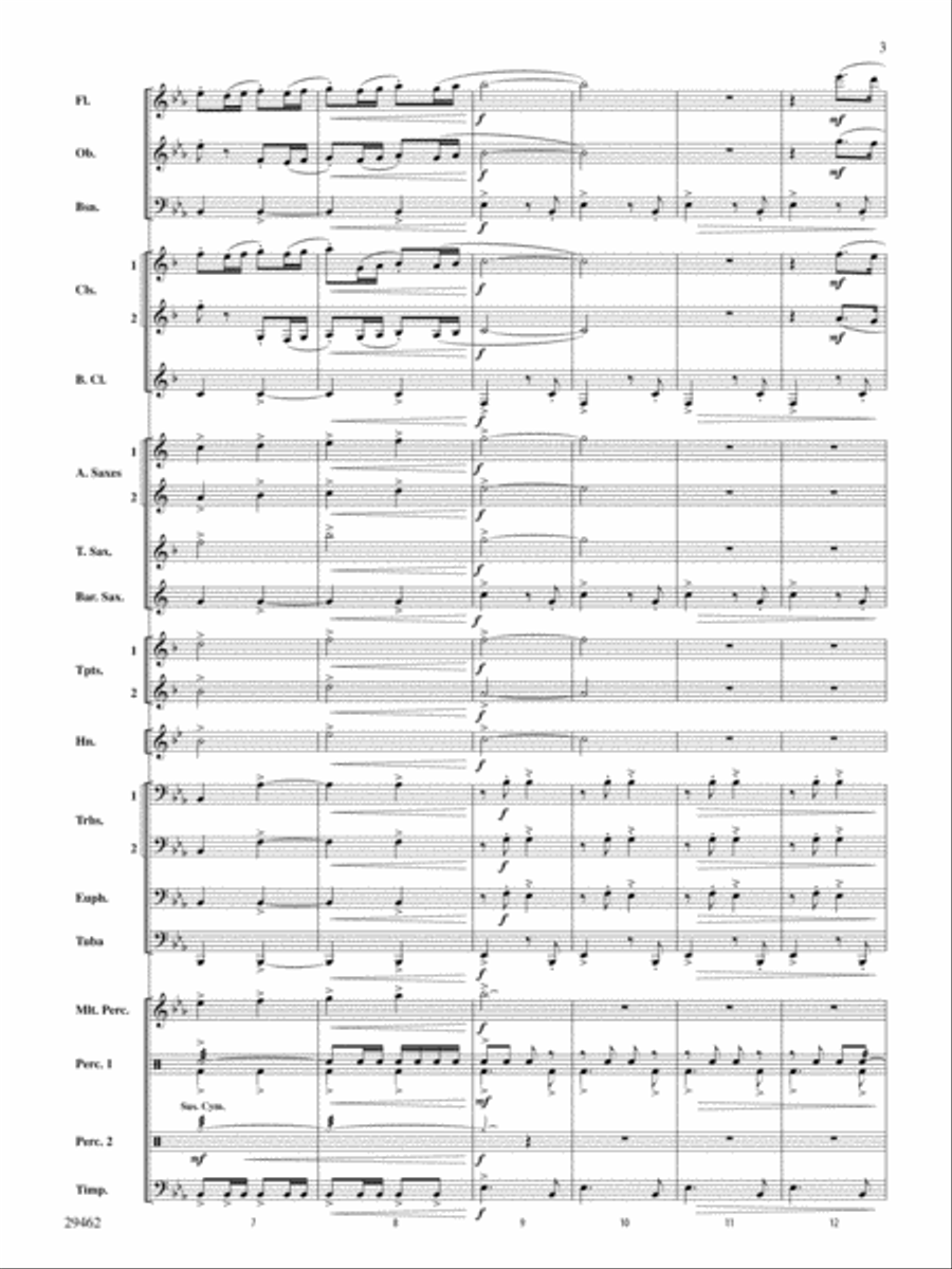 Fantasy on an Early American Marching Tune: Score Concert Band scores gallery preview page 3