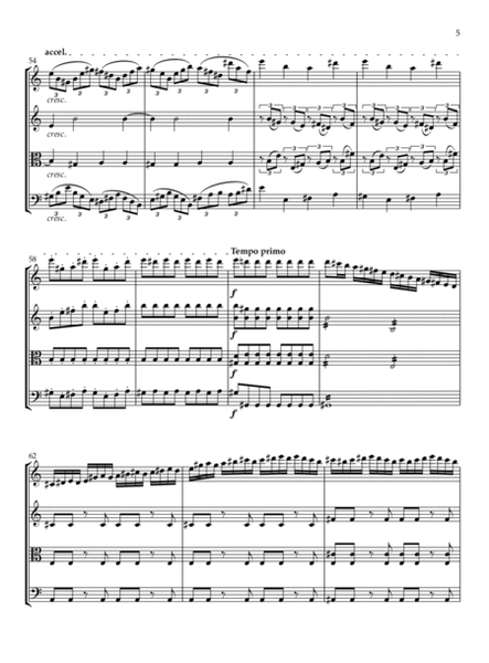Beethoven's "Waldstein" Sonata arranged for String Quartet (Piano sonata no.21)