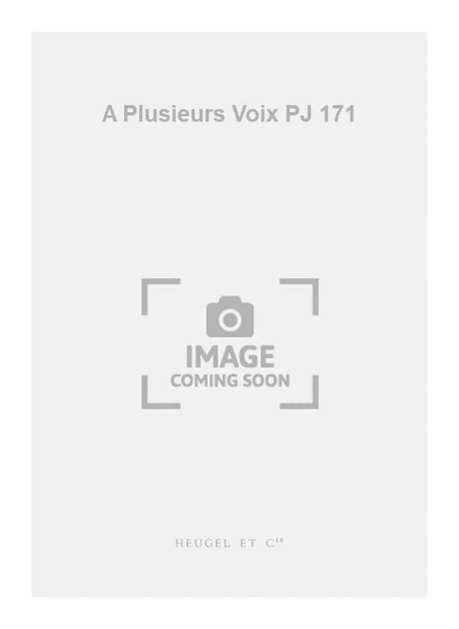 A Plusieurs Voix PJ 171 3-Part scores gallery preview page 1