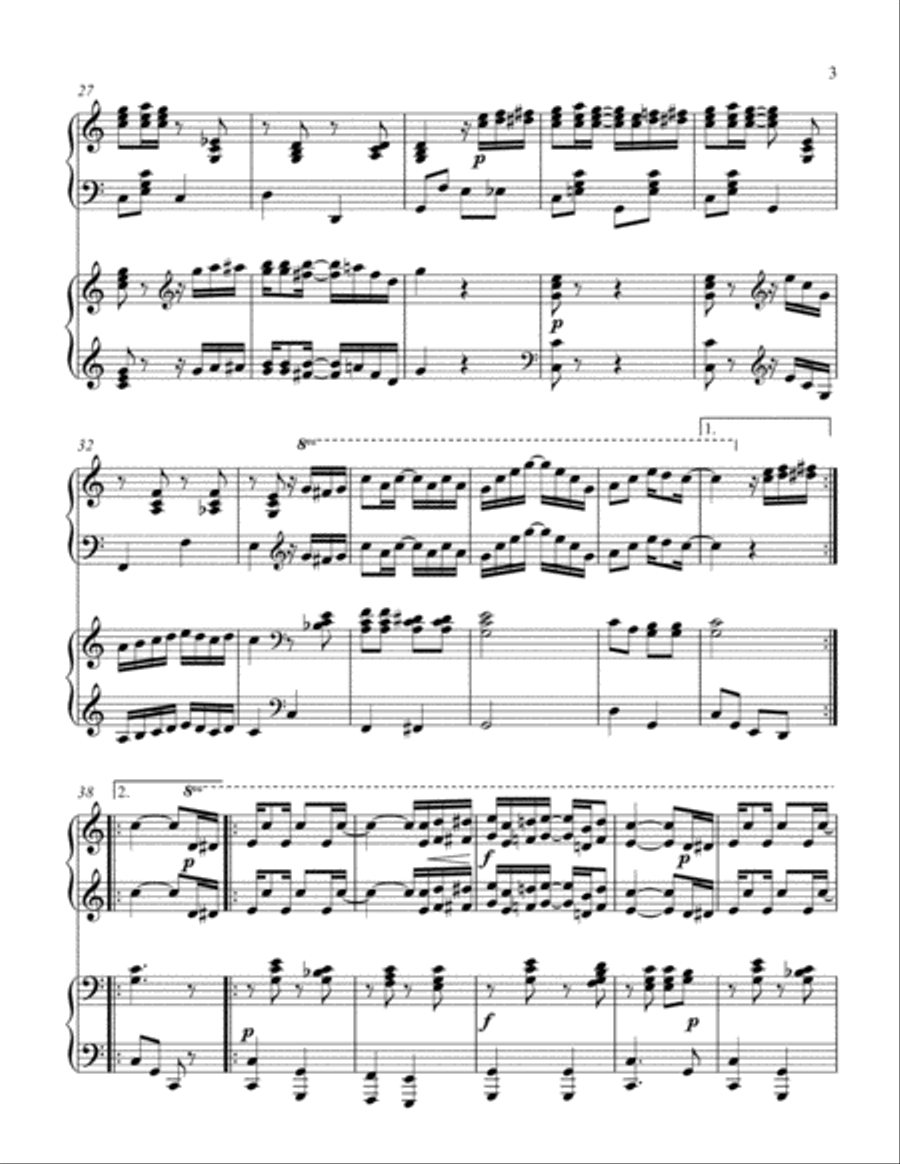 The Entertainer (2 piano duet) Piano Method scores gallery preview page 4