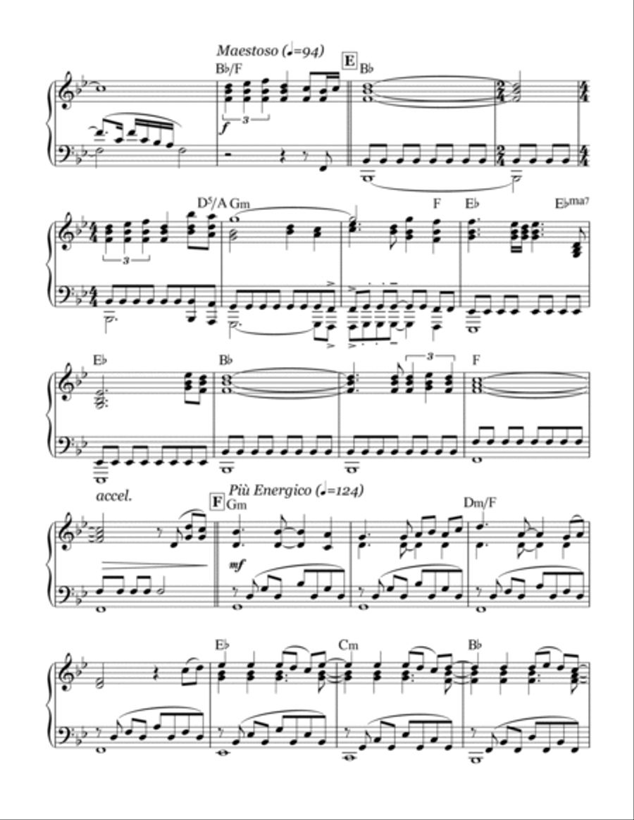 New Beginnings Piano Solo scores gallery preview page 4