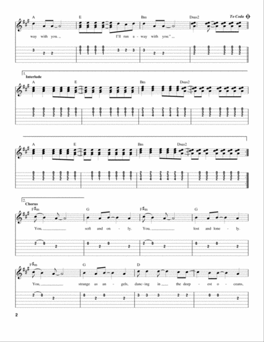 Just Like Heaven Acoustic Guitar scores gallery preview page 2