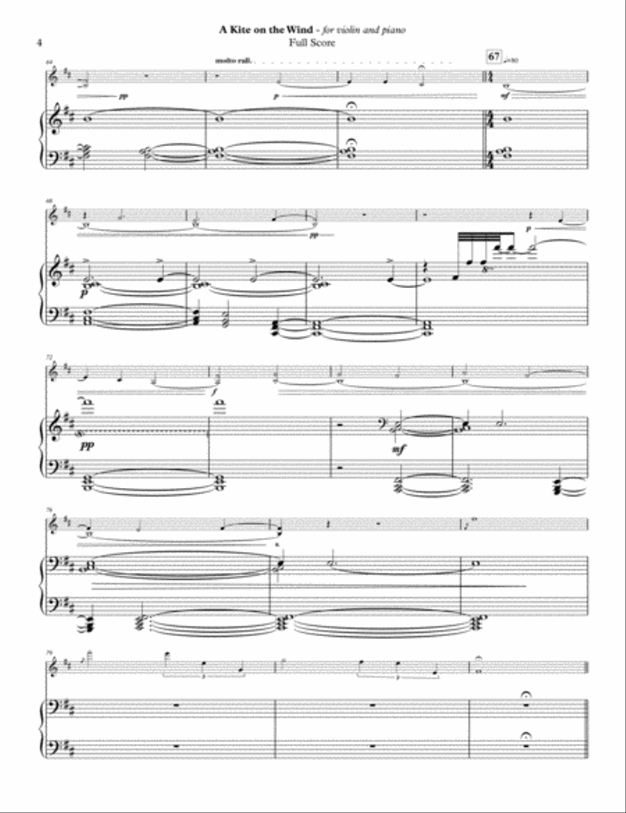 A Kite on the Wind Violin Solo scores gallery preview page 4