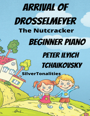 The Arrival of Drosselmeyer Nutcracker Beginner Piano Big Note Standard Notation Sheet Music