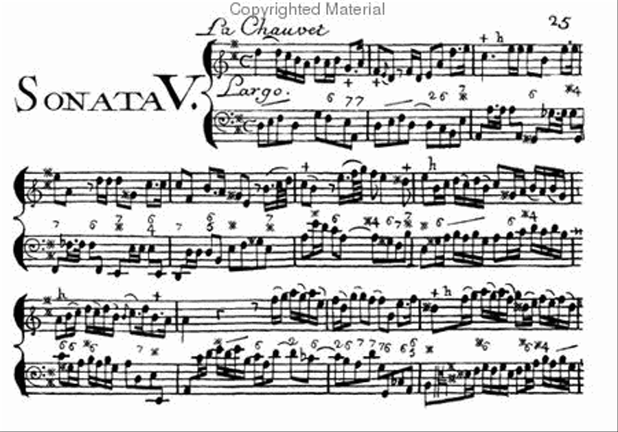 Sonatas mingled with pieces for the flute - Opus II Flute scores gallery preview page 3