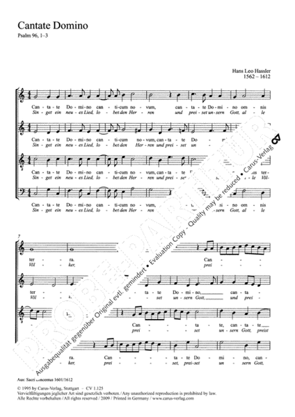 Cantate Domino (Singet dem Herrn) image number null