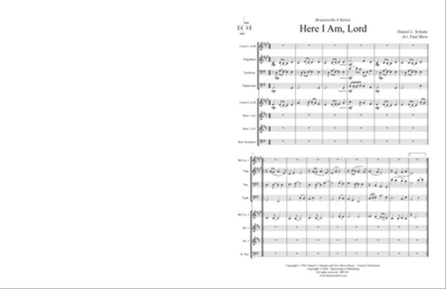 Here I am, Lord Brass Ensemble scores gallery preview page 2