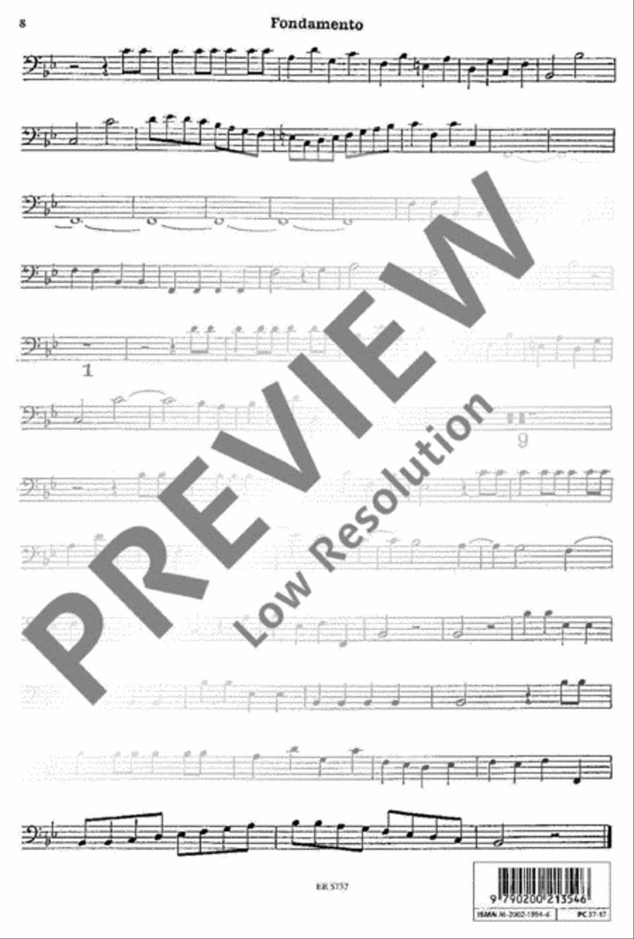 Musique de table Double Bass scores gallery preview page 8