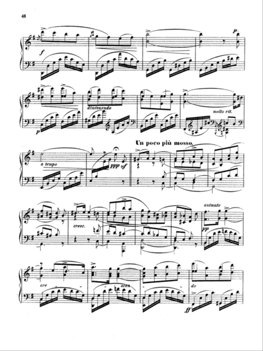 Arensky: Twenty-four Morceau Characteristiques, Op. 36 Piano Solo scores gallery preview page 2