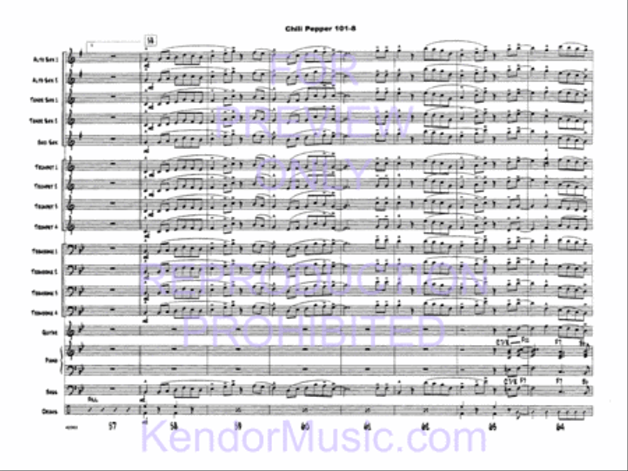 Chili Pepper 101 Jazz Ensemble scores gallery preview page 10
