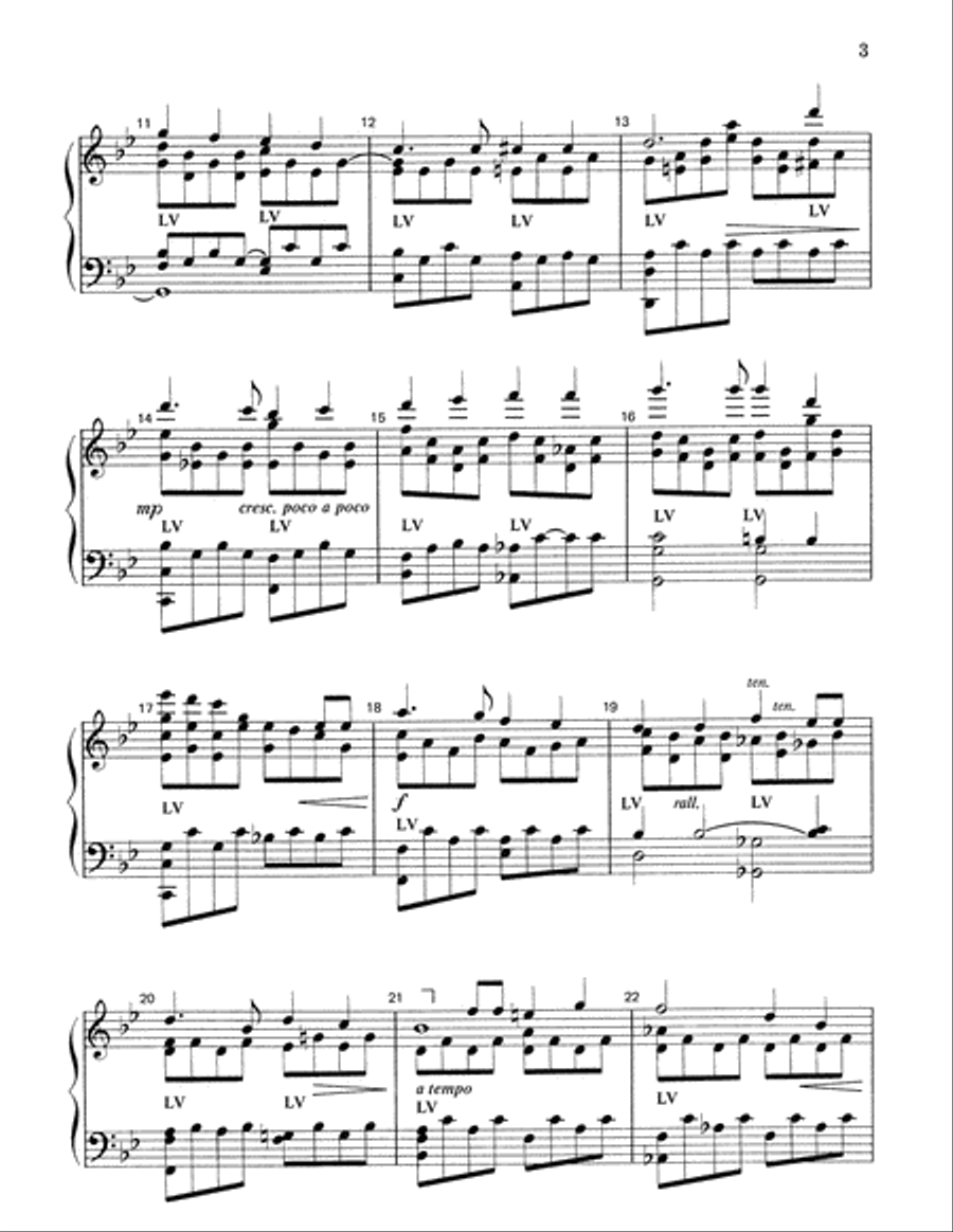 Beneath the Cross of Jesus Handbell Choir scores gallery preview page 3
