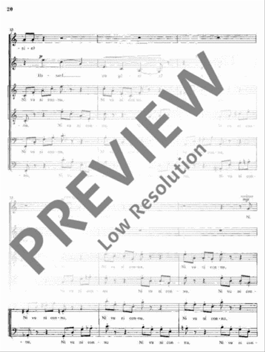 Trois Poèmes de Paul Valéry SSAATTBB scores gallery preview page 21