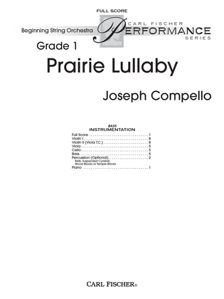 Book cover for Prairie Lullaby