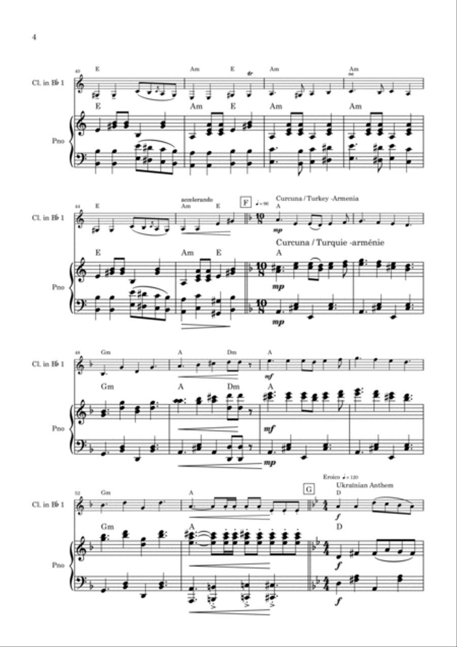 Variations Ukraïni Balkanski Woodwind Duet scores gallery preview page 4