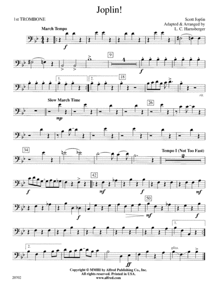 Joplin!: 1st Trombone
