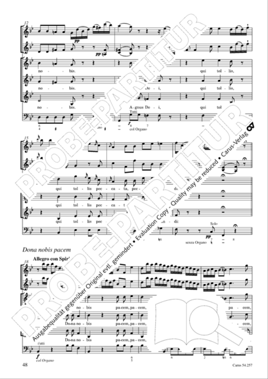 Missa Sancti Aloysii SSA scores gallery preview page 49